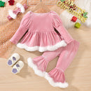 Girls' Long-Sleeved Christmas Clothing Set childrensterritory