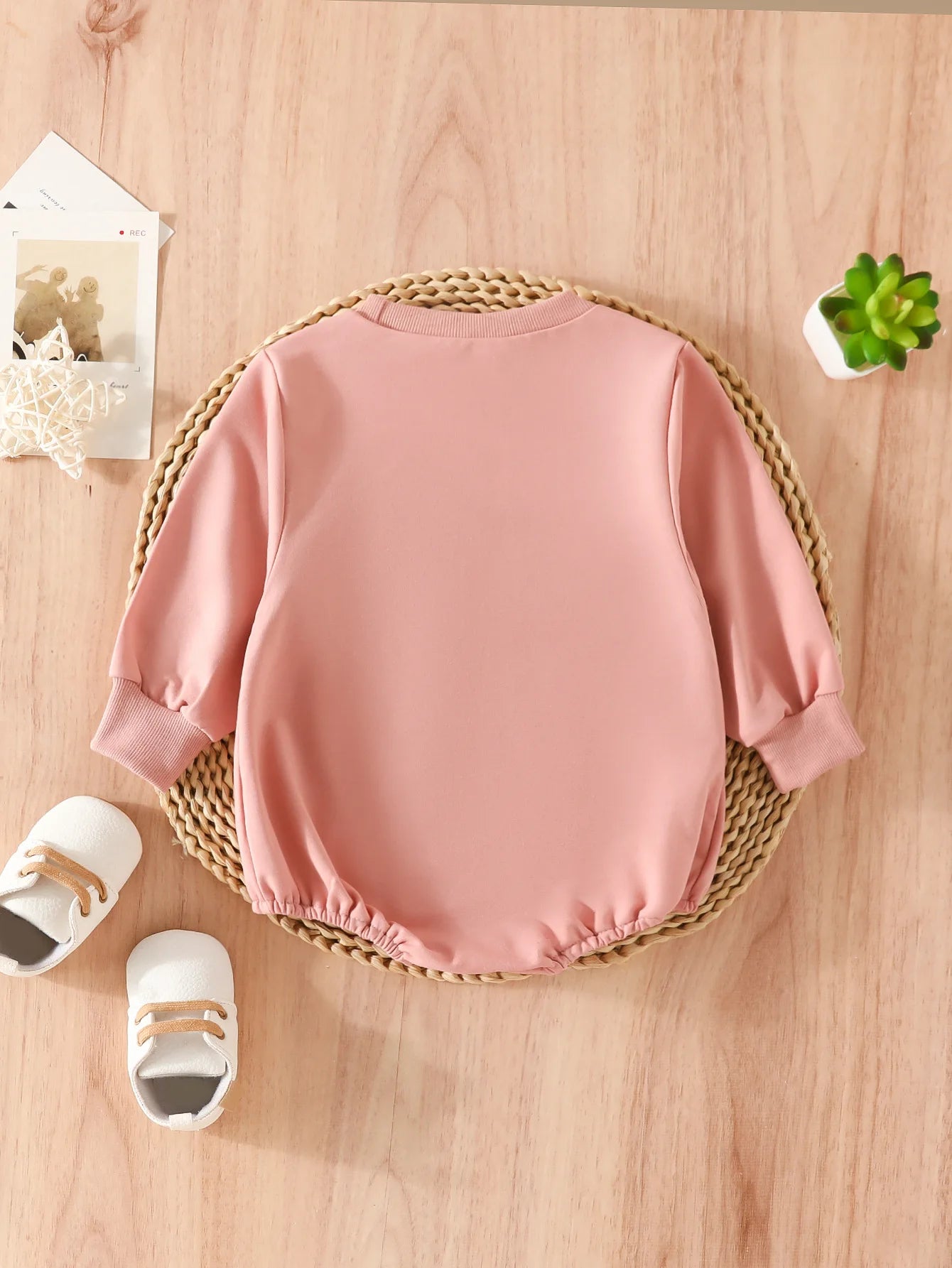 Solid Long Sleeve Baby Boy Girl Sweatshirt Bodysuits
