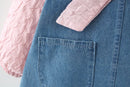Bow Design Denim Costume For New Born Baby Girl childrensterritory