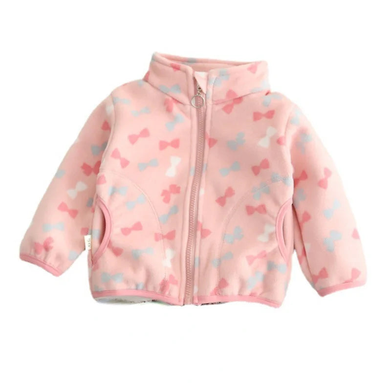 Full Sleeve Solid Color Girls' Winter Jackets childrensterritory