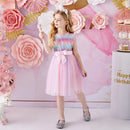 Kids Girls Sleeveless Sequin Princess Dresses for Summer childrensterritory