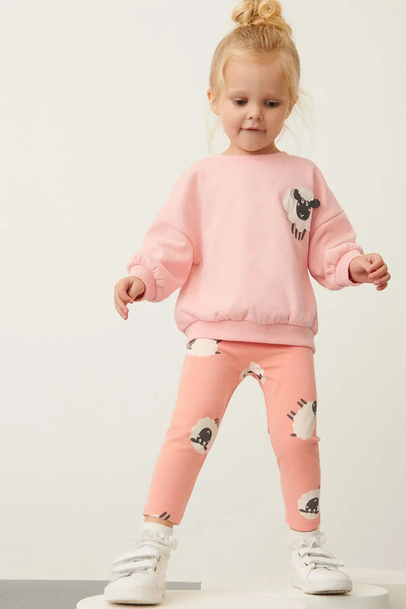 Kids Girls Long Sleeve Warm 2 Piece Designer Clothing Set childrensterritory