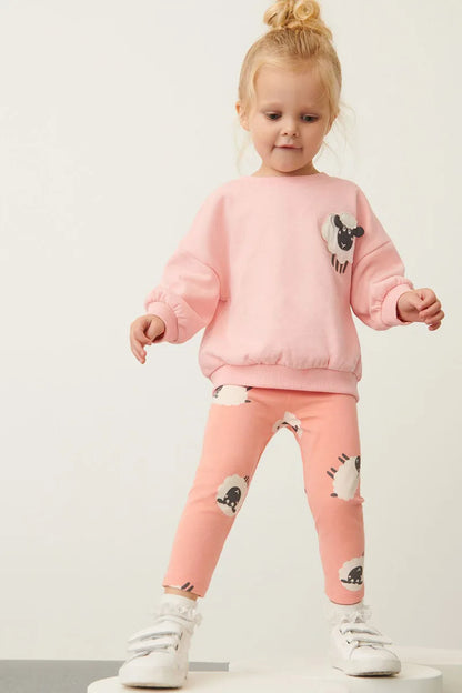 Kids Girls Long Sleeve Warm 2 Piece Designer Clothing Set childrensterritory