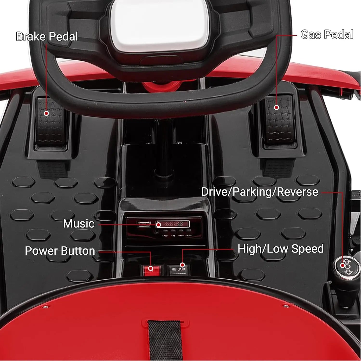 24V Electric Go Kart for Kids with Two 150W Motors 7Ah Battery