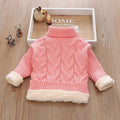 Kids Boy Girl Thick Knitted Turtleneck Sweaters childrensterritory