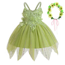 Sleeveless Butterfly Design Princess Puffy Dress For Girls childrensterritory