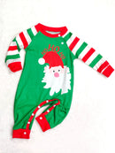 Santa Claus Striped Xmas Sleepwear For Whole Family