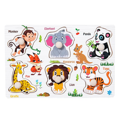 Kids Shape Matching Wooden Puzzle Educational Toys childrensterritory