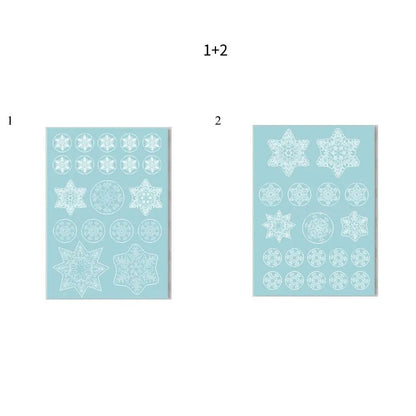 Santa Claus Snowflake Christmas Window/Wall Decals childrensterritory