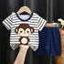 Little Boys Girls Cartoon Print Cotton Clothing Sets childrensterritory