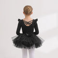 Kids' Girls' Designer Gymnastics Ballet Leotard with Tutu Skirt