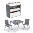 4-Piece Kids Playroom Table and Chair Set