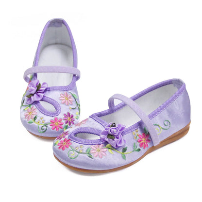 Kids Girls Mary Jane Ballerina Flats Casual Shoes childrensterritory