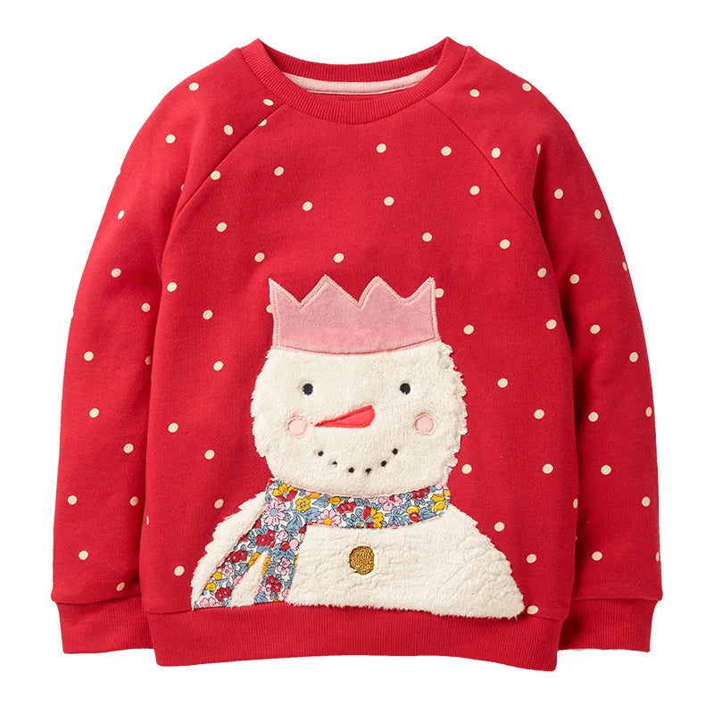 Little Girls Lovely Cotton Printed Sweatshirts childrensterritory