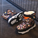Kids High Top Plush Waterproof Warm Snow Boots childrensterritory