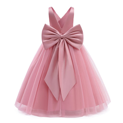 A-Line Back Big Bow First Communion Dresses for Girls
