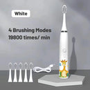 Kids Cartoon Design Electric Toothbrush With Extra Heads