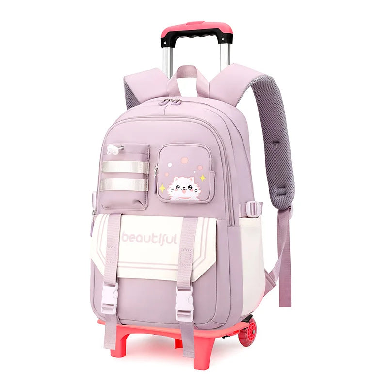 Kids’ Stylish Multicolor Travel Trolley Bag