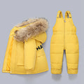 Little Boys Girls Thick Warm Down Jacket Jumpsuit Clothing Set childrensterritory