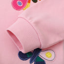 Long Sleeve Cartoon Embroidery Children Girls Sweatshirts childrensterritory