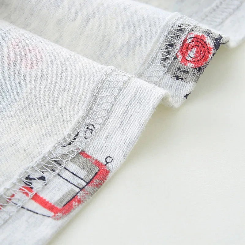 Boys Vehicles Print Casual Summer T-shirt