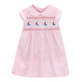 Little Girls Casual Soft Cotton Floral Design Dresses childrensterritory