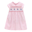 Little Girls Casual Soft Cotton Floral Design Dresses childrensterritory