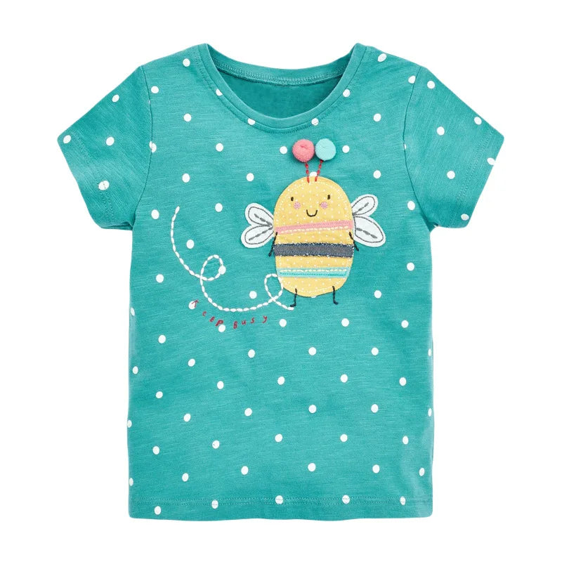 Kids Girls Lovely Unicorn Design Casual Tops