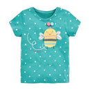 Kids Girls Lovely Unicorn Design Casual Tops childrensterritory