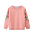Kids Girls Cartoon Applique Warm Sweatshirts childrensterritory
