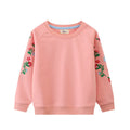 Kids Girls Cartoon Applique Warm Sweatshirts childrensterritory