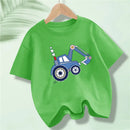 Short Sleeve Graphic Cotton Tees for Kids Boys Girls childrensterritory