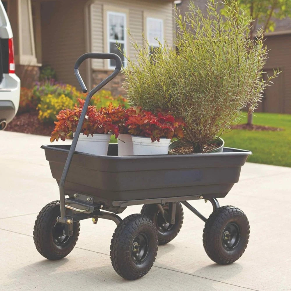 600 Pound Capacity, Simple to Assemble Garden Dump Cart childrensterritory
