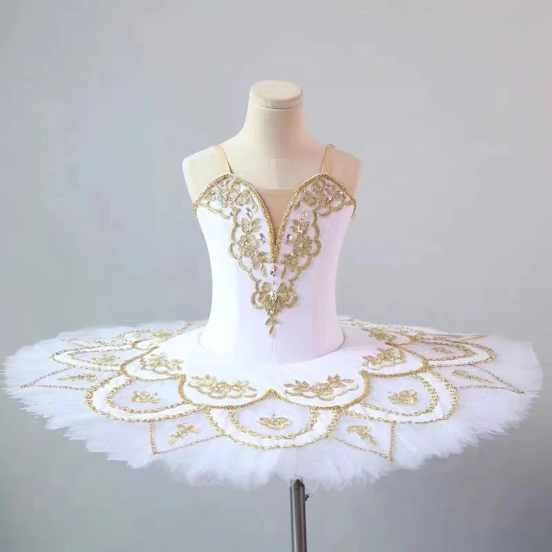 Professional Ballet Tutu Dress with Embroidery for Women and Girls childrensterritory