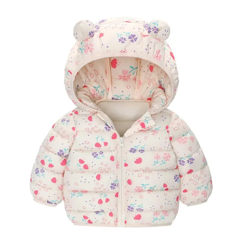 Baby Kids Cartoon Design Puffer Winter Jacket childrensterritory