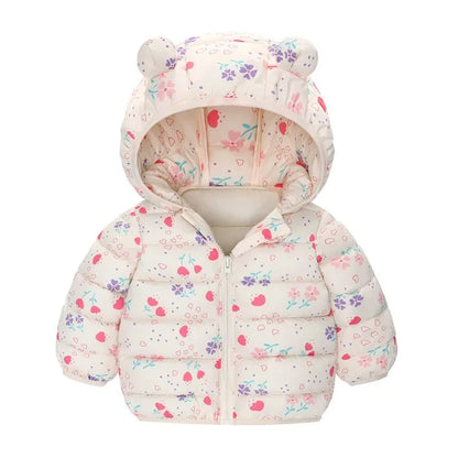 Baby Kids Cartoon Design Puffer Winter Jacket childrensterritory