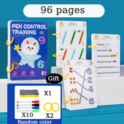 Reusable Magical Tracing Education/Training Book for Toddlers childrensterritory