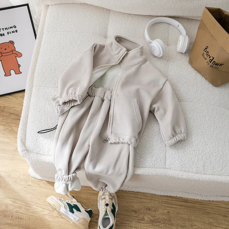 Kids' Long-Sleeved Winter Casual Clothing Set childrensterritory