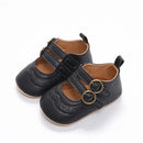Soft Soled Retro Style Anti-Slip Baby Girl Flat Shoes childrensterritory