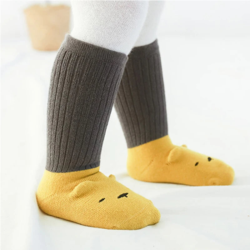 Baby Non-Slip Soft Cartoon Design Winter Socks