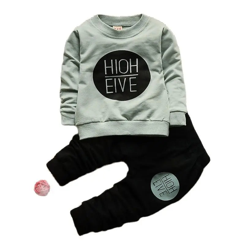 Baby Girls Cute Cartoon Print Sweatshirts + Pants Tracksuit Sets childrensterritory