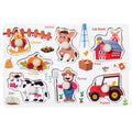 Kids Shape Matching Wooden Puzzle Educational Toys childrensterritory