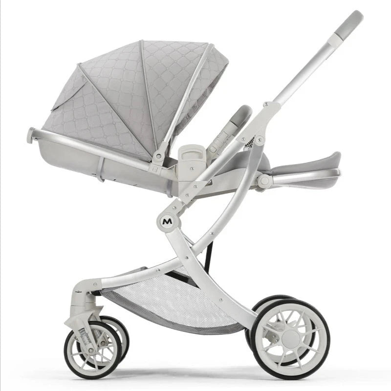 Elevated Baby Stroller with Lightweight Eggshell Design