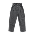 Casual High Waist Elastic Denim Pants for Girls childrensterritory