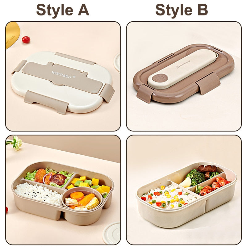 Kid Adult Leak-Proof Portable Lunch Box With Compartment childrensterritory