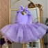 Beading Bow Design Fluffy Princess Performance Dresses for Girls&