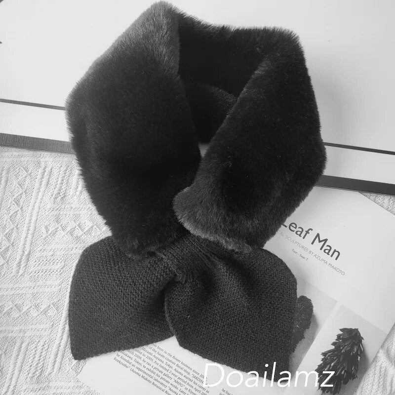Cold-Proof Plush Warmth Solid Knitted Kids Scarf childrensterritory