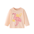 Full-Sleeve Animal Print Cotton T-Shirts For Girls childrensterritory