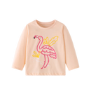Full-Sleeve Animal Print Cotton T-Shirts For Girls childrensterritory
