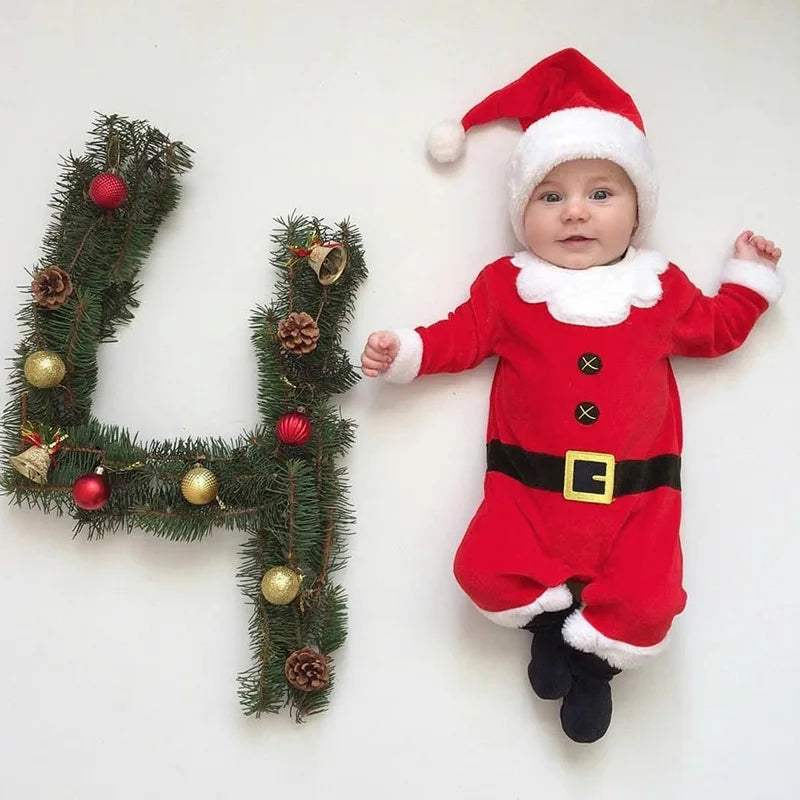 Adorable Baby Santa Claus Outfit For Christmas childrensterritory